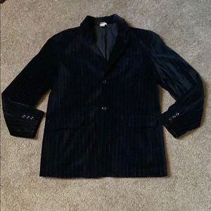 Like new DKNY black pin-striped velvet blazer, M